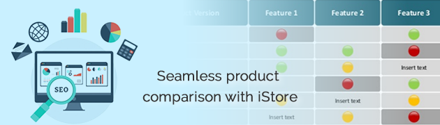 Seamless product comparison with iStore
